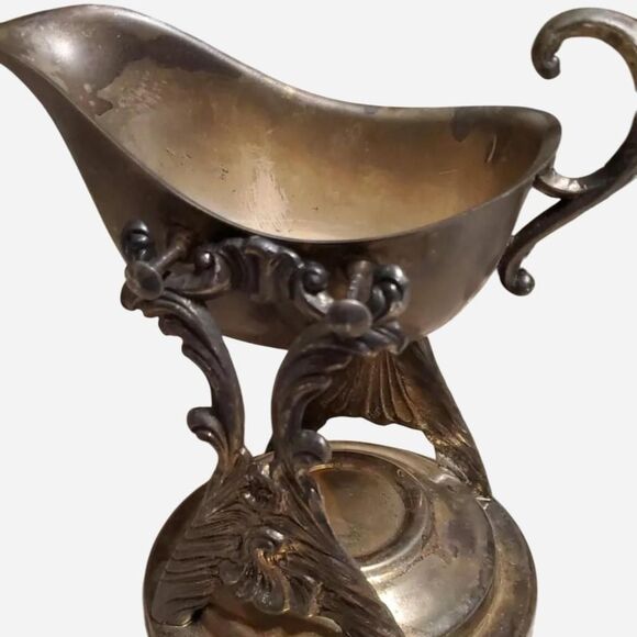 unique 2 Piece Tilting Gravy Boat Rare - Picture 3 of 3